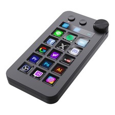 ActionRing Stream Controller Deck: A space-saving vertical left-hand device with picture