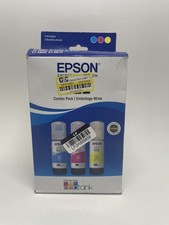 Genuine Epson T522 T522520 CMY Ink Bottles Cyan Magenta Yellow Exp 05/2029 New picture