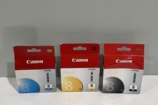 Genuine Canon CLI-8  Ink Set X3 ink cartridge Pixma ip4200 ip6600D Mp950 picture