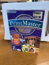 Vintage Broderbund Printmaster Platinum Version 17 Windows XP PC Software picture