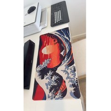 Red Sunset Great Wave Large Gaming Mouse Pad 23.6