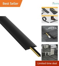6ft Floor Cord Cover Heavy Duty PVC Cable Protector for Trip Prevention picture