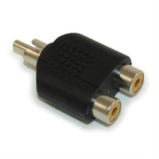 RCA Video Audio Splitter Adapter (RCA 1 Male to 2 RCA Female) picture