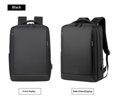 Slim Anti Theft Laptop Backpack USB Port Waterproof Travel Business Bag 15.6 picture