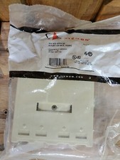 Siemon MX-SM4-20 4-Port SM Boxes Ivory. Lot Of 3. 2 In Pkgs. picture