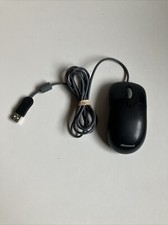 Genuine OEM Black Microsoft Wired Optical Mouse USB Wired With PS2 Model X800898 picture