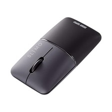 Sanwa Supply SLIMO Silent Bluetooth Blue LED Mouse Slim Rechargeable Black picture