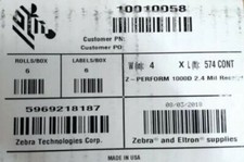 Zebra Z-PERFORM 1000D 2.4 Mil RECEIPT PAPER 4