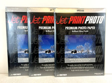 Lot Of 3 Pkgs~Jet Print Photo~Premium Heavy Photo Paper~Gloss Finish~8 1/2 X 11