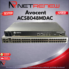 Avocent  Vertiv ACS8048MDAC ACS8000 48 Port 2x PSU Console Server picture