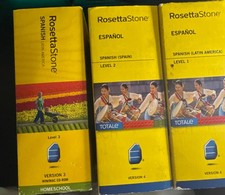Lot Of Rosetta Stone Spanish (Latin America And Spain )2 Unopened 1 Open Shlf picture
