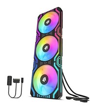 Matrix 360mm PC Fan, 56 Addressable LEDs RGB Fans, All-in-One 360MM black-360 picture