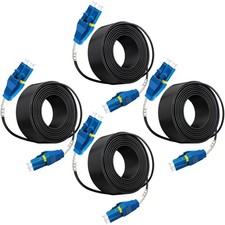 4Pack 10m Uniboot LC to LC Outdoor Armored Fiber Patch Cable 9/125um,OS1/OS2 picture
