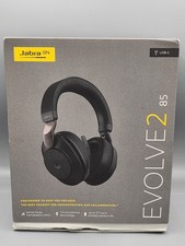 Jabra EVOLVE2 85 LINK380C Stereo Headphones Superior Sound w Box BLACK picture