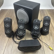 Logitech X-530 5.1 Surround Sound Computer Speaker System Sub 5 Speakers Tested picture