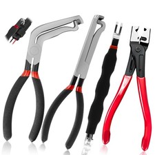 Safety Electrical Disconnect Pliers 60 Degree Black 4 Piece Set for Cars picture