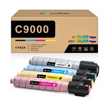 LeciRoba Compatible C9000 Black Cyan Magenta Yellow High Capacity Toner Cartr... picture