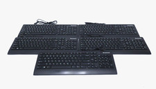 Lot of 5 Lenovo SK-8821 Black Slim USB Wired Desktop PC Keyboard picture