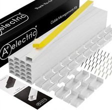 Cord Cover Full Kit, 26ft/315in Self-Adhesive Cable Raceway, 20 Snap-On Channels picture