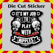 Pipe Fitter/Plumber Sticker, Funny Blue Collar Waterproof Die Cut Vinyl Decal picture