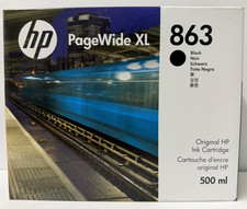 New Genuine HP 863 Black Ink Cartridge Box PageWide XL 3920 500ml picture