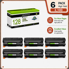 GREENCYCLE 6PK Toner Cartridge Replacement for Canon128  ImageCLASS MF4770n picture