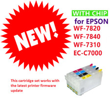 T812 Empty Refillable Ink Cartridge  812 XL with chip for WF7840 WF7820 WF7310 picture