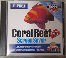 CORAL REEF Screen Saver PC CD ROM Native WINDOWS 95 EXPERT Software /Jewel Case picture