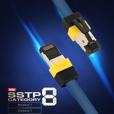 CAT8 SSTP Ethernet Cable 40Gbps Gigabit LAN Patch Cord 24AWG FTP 7,10,15,20,25M picture
