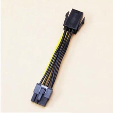 Graphics Card Cable 6P to 8P6 to 8-wire True 18AWG Wire Black Connector picture