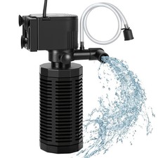 400GPH 4 in 1 Aquarium Filter 30 100 Gallon Quiet Fish Tank picture
