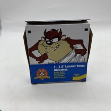 LOONEY TUNES DISKETTES TAZ DEVIL-BUGS-DAFFY-TWEETY - *NEW* (5-Pack) 3.5