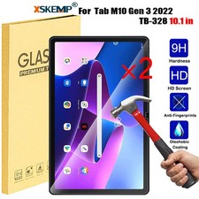 2 Pcs Lenovo Tab M10 Gen 3 2022 TB-328 10.1 9H Tempered Glass Screen Protector picture