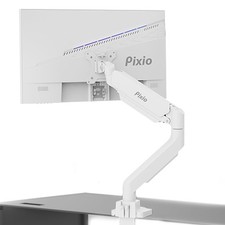 Pixio PS2S White Monitor Arm Single 17-49 Inch 2-18kg Clamp Grommet Japan picture
