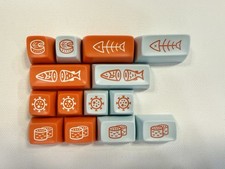 Authentic MelGeek MG Salmon Sushi Novelty Keycap Set PBT OEM MX Compatible New picture
