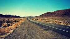 Landscape road desert hills Custom Gaming Mat Desk picture