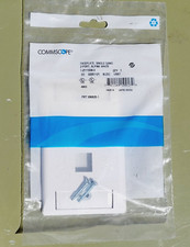 NEW Set of 2 COMMSCOPE 1-2111009-3 Faceplate Single Gang/2 Port/Alpine White picture