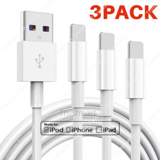 1/3 Pack USB Charger Cable 3/6FT For Apple iPhone 11 X 8 7 6 Charging Data Cord picture