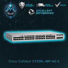 Cisco C9200L-48P-4G-E Catalyst 9200L 48 PoE Switch Lifetime Warranty picture
