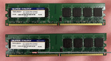 Super Talent 4GB 2x2GB DDR2-800 PC2-6400 Desktop RAM T800UB2GV Tested picture