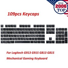 A Full Set keycaps Replacement for Logitech G813 G815 G913 G915 Keyboard Black picture