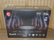 MSI RadiX AXE6600 WiFi 6E Tri-Band Gaming Router  support 2.5GHz/5GHz/6GHz, AI picture