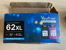 62xl - 3 cartridges black and tri-color ink - ValueToner picture