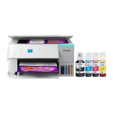 Epson EcoTank ET-2980 Wireless All-in-One Color Supertank Printer, White (C11CL4 picture