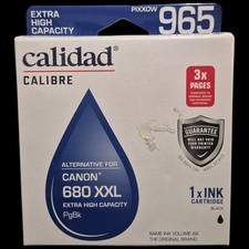 NEW Calidad Black CANON Printer Ink 680 XXL Value Pack 965 Extra High Capacity picture