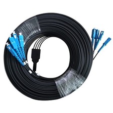250m 4 core SC/UPC FTTH Drop Patch Cord Convert Line Outdoor Optical Fiber Cable picture