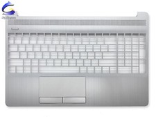 New For HP 15-DW 15S-DY 15S-DU TPN-C139 Upper Case Palmrest Cover Silver picture