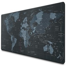 35x15.7 Inch World Map Gaming Mouse Pad XL Desk Mat for Keyboard and Mouse picture