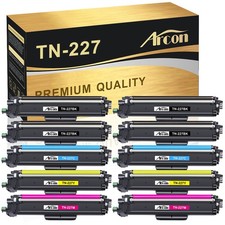 10PK TN227 TN223 Toner Set + 2 Black w/Chip for Brother MFC-L3770CDW picture