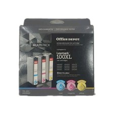 Lexmark 100XL Cyan, Magenta, Yellow Color Ink Cartridges Pk Sealed Office Depot picture